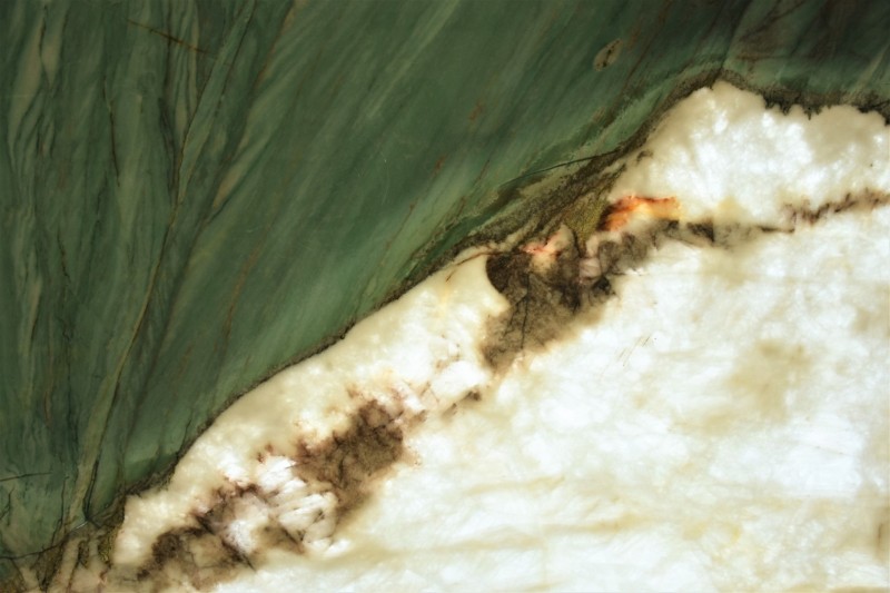 close up of botanic wave slab