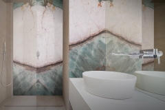 Botanic Wave on Shower and bathroom walls