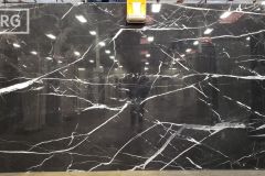 Black Moon Polished Marble (approx 117x73) [Lot #972]*Single Slab Sale: $1000