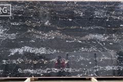 Portoro Extra Polished Marble (121x70) [Lot #555]