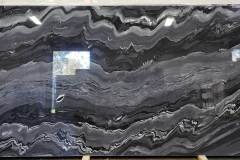 Nero Montana Polished Marble (approx 128x69) [Lot#715]*Single slab*Dublin