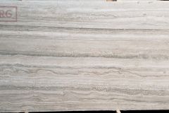 Silver Filled & Honed Travertine (116x65) [Lot #521]