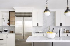 Modern Carrara Marble Kitchen