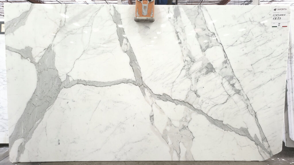 calacatta royale polished marble slab